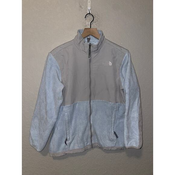 Y2K Girl's The North Face Shelled Jacket Blue Gray Outerwear Kid's XL X-Large - Picture 1 of 11